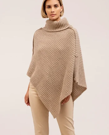 Lucinda Beige Poncho