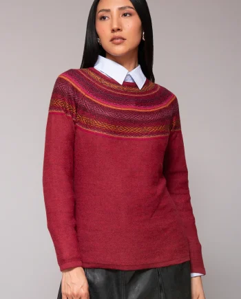 Ethel Burgundy Sweater